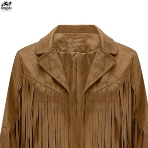Nouvelles vestes à franges pour hommes Meilleures ventes Vêtements de ville de haute qualité Vestes pour homme Mode personnalisée Veste à franges en cuir pour homme - Product Image 6