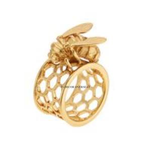 Anillos de Servilleta de Lujo con Diseño de Mariposas, Chapados en Oro de Alta Calidad, Aspecto Atractivo, Metal de la Mejor Calidad, Suministro a un Precio Impresionante - Product Image 2