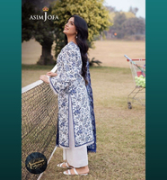 Conjunto Formal de 3 Piezas de Ssumaira Asim Jofa, Kameez Salwar Cosido, Vestido de Tela Estampada de Secado Rápido para Mujeres, para Fiestas