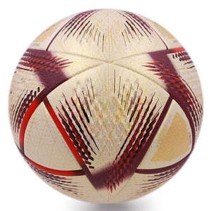 Balón de fútbol de entrenamiento de alta calidad de Source Factory, tamaño 5, fútbol de cuero PU, fútbol de Unión térmica sin costuras para uso deportivo - Product Image 5