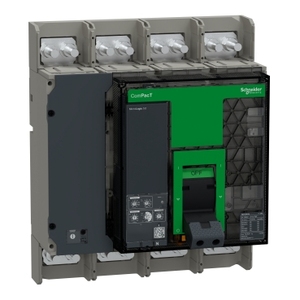 Interruttore Automatico SCHNEIDER ELECTRIC C125N450FM 50kA 415VAC 4P Fisso Azionato Manualmente ComPacT NS1250N con MicroLogic 5.0 - Product Image 1