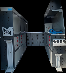 Étagères de rangement modulaires pour fourgonnettes compatibles avec tous les véhicules, étagères de fourgonnettes personnalisables, étagères de fourgonnettes de fret modulaires, ensembles gauche et droite - Product Image 1