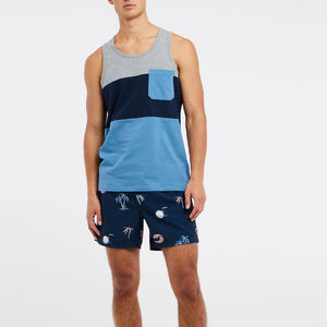 Camisetas de Tirantes Deportivas Personalizadas Transpirables de Alta Calidad para Hombre, Camisetas de Verano de Poliéster/Algodón, Camisetas Sólidas para Entrenamiento en el Gimnasio - Product Image 3