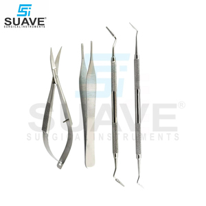 Juego de cirugía ocular de cataratas Juego de instrumentos microquirúrgicos de oftalmología de la mejor calidad de acero inoxidable por SUAVE SURGICAL INSTRUMENTS - Product Image 3