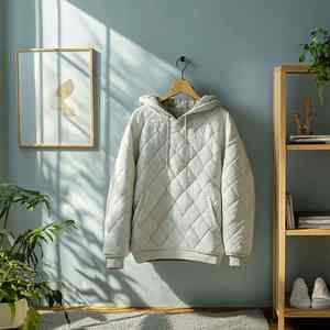 custom Comfort Heavy Wearable <b>Blanket</b> Hoodie for Adults Quilted <b>Weighted</b> Hoodie - Product Image 3