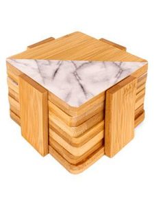 ENTERTAINIING GIFT IDES UNIQUE Acero inoxidable Besafe Mármol decorativo y tablero Mármol Queso Tabla para servir con mango - Product Image 5