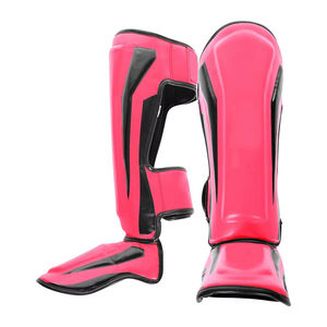 Protector de Espinilla de Cuero de Alta Calidad al por Mayor para Fútbol, Kickboxing, MMA y Boxeo - Ligero con Cierre de Velcro - Product Image 4