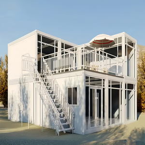 บ้านสำนักงานสำเร็จรูปแบบโมดูลาร์หรูหราขนาด 20 ฟุต <span class=keywords><strong>2</strong></span> ชั้น แบบพกพา <span class=keywords><strong>2</strong></span>-<span class=keywords><strong>3</strong></span> ห้องนอน พร้อมห้องน้ำ - Product Image 1