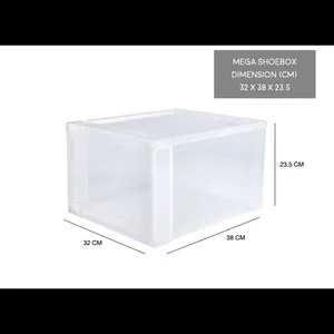 Normal Size Shoe Box Transparent Plastic Clamshell Storage Shoe Box Household Plastic Box Best Selling Product