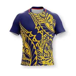 Uniforme de Rugby transpirable de alta calidad, ropa de equipo, camiseta de Rugby con estampado sublimado, camiseta de Rugby de secado rápido para hombres - Product Image 5