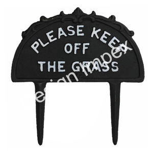 Handcrafts Outdoor <b>Garden</b> Sign <b>Metal</b> Please Keep off The Grass <b>Garden</b> Decorative <b>Metal</b> Plaque New <b>Signs</b> For Outdoor Decoration - Product Image 1