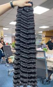 ผมต่อจากผมมนุษย์แบบลอนลึกแบบหลวมผมต่อทำจากหนังสังเคราะห์ที่เป็นเส้นผมแบบเวียดนาม - Product Image 4