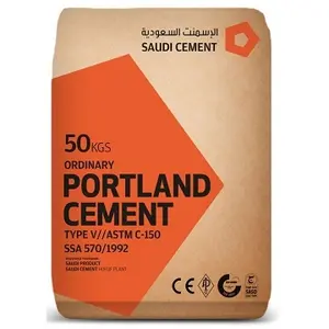 Fabricante de cimento Portland comum e cimento Portland hidráulico de qualidade premium em sacos de papel de 20kg 25kg 40kg 50kg para venda