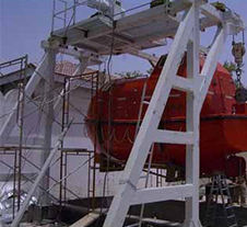 उच्च गुणवत्ता वाली जीवन नाव और बचाव नाव मंच डेविल क्रेन के लिए अधिकतम कार्य भार 210kn के साथ - Product Image 2