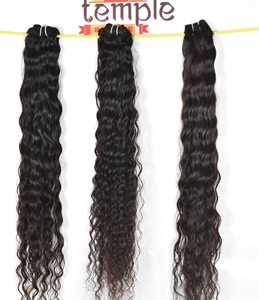 Venta al por mayor 100% Virgin Bundle Raw Vietnamese Color Natural Cabello Negro Mujeres máquina doble trama Extensiones de cabello humano barato - Product Image 1