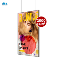 Kommerzielles LCD-Display mit Hoher Helligkeit 2000 Nits Fenster-Digital-Signage Halb-Outdoor Schaufenster-Werbebildschirm