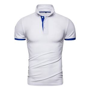Tout nouveau coton d'été pour hommes pour Polo solide broderie personnalisée à manches courtes Design de mode avec tissu en toile - Product Image 5