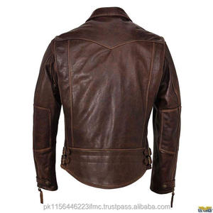 แจ็กเก็ตบอมเบอร์หนังผู้ชายแฟชั่นใหม่ทางการสำหรับฤดูใบไม้ผลิอินเทรนด์กันลมขายดีโลโก้ด้านหน้า - Product Image 2