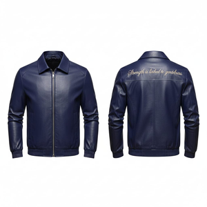 Veste bomber unisexe en cuir véritable vert olive, col rabattu, peau de vache lisse, devant en toile, finition vieillie personnalisée, décontractée - Product Image 6