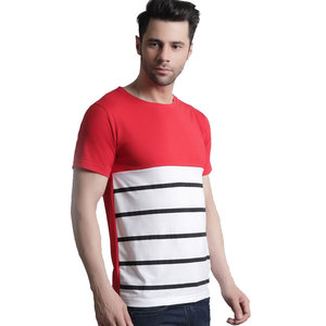 Nuevo estilo de diseño Hombres Camiseta corta personalizada Nuevo diseño Buena calidad Algodón Loose Fit Line Hombres Camiseta para hombres - Product Image 6
