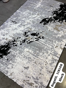 Alfombra Turca de Poliéster Afelpada Adiva, Tejida a Máquina con Diseño Jacquard, de Pelo Alto, Acolchada, Reversible, Lavable, Antideslizante, de Yute Mediano - Product Image 3