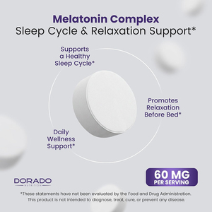 Suplemento Natural para Dormir de Alta Calidad, Marca Privada OEM ODM, Apoyo Esencial para el Sueño y el Bienestar Diario, Tabletas de Melatonina - Product Image 4