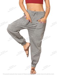 Tolva para mujer, logotipo tejido clásico, cordón, Harem recto, holgado, transpirable, plano, lona lavada, cómoda tolva de Yoga para invierno - Product Image 5