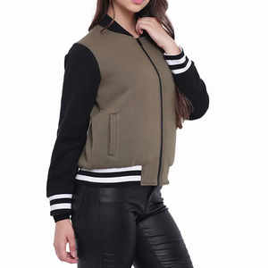 Mode broderie veste pour femmes élégant haute qualité Varsity veste épais hiver tenue décontracté chaud Streetwear Varsity veste - Product Image 3