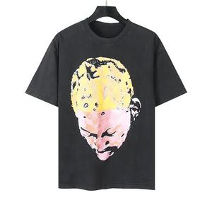 80% Algodón 20% poliéster de moda de gran tamaño Unisex camisetas OEM servicio nuevo estilo propio logotipo serigrafiado camiseta para hombres - Product Image 6