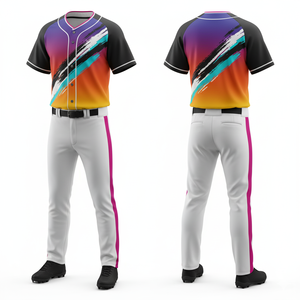 ชุดเบสบอลคุณภาพสูง ปักโลโก้ชื่อทีมได้ ผ้าเนื้อเบา ระบายอากาศดี - Product Image 3