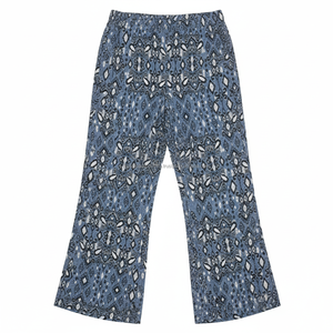 Pantalones de Verano para Mujer, Estilo Vintage, Estampado Floral, Spandex/Poliéster, Cintura Alta, Ligeros, Holgados, con Cordón Ajustable, Largos - Product Image 5
