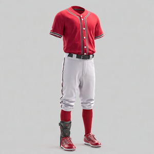 Uniforme de Béisbol 100% Poliéster, Conjunto de Pantalones y Camiseta de Béisbol con Líneas a Rayas, Uniformes de Béisbol de Alta Calidad Unisex - Product Image 2