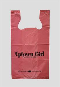 Precio de fábrica Camiseta de tamaño personalizado HDPE/LDPE chaleco bolsas de compras - Product Image 6