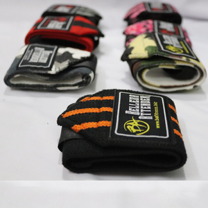 Muñequeras elásticas de nailon con logotipo personalizado para gimnasio, deportes, peso muerto, levantamiento de pesas, equipo de seguridad para Fitness - Product Image 6