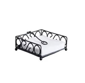 Servilleteros de metal duraderos con peso para interiores, comedor y eventos, Decoración de mesa, mantiene las servilletas en su lugar - Product Image 1