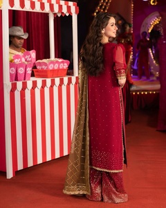 AJM Trade House Designer Ethnic Pakistanais Costumes Salwar pour femmes Soie formelle et Georgette lourde pour les fêtes 5588 - Product Image 3