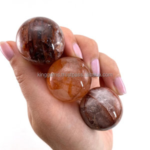 GROS NATUREL DE HAUTE QUALITÉ BOULE DE QUARTZ DE FEU ROUGE PIERRE DE GUÉRISON CHAKRA ÉNERGIE NÉGATIVE ÉQUILIBRE CRISTAL POUR LA MAISON DÉCORE - Product Image 4