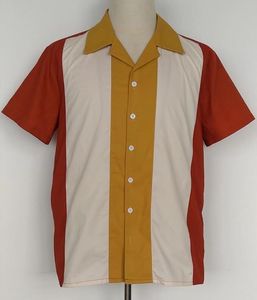 Camisa de Bolos Vintage para Hombre con Diseño de Panel Vertical Triple, Cuello Abierto y Tejido Transpirable de Alto Rendimiento - Product Image 2