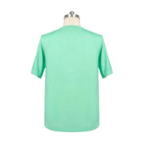 Vente en gros de T-shirts 100% coton pour hommes Logo brodé personnalisé Tissu tricoté à manches courtes et longues à séchage rapide et léger - Product Image 2
