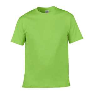 Venta al por mayor de camisetas de hombre de algodón liso cuello redondo sensación suave ajuste regular OEM logotipo y personalización del color - Product Image 3
