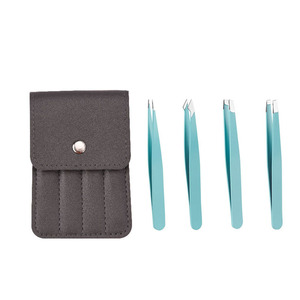 แหนบถอนขนตาสแตนเลสปลายแหลมสำหรับการต่อขนตา - Product Image 5
