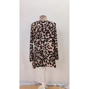 Women'<b>s</b> Long-Sleeve Crew Neck Leopard Print Supreme <b>Blouse</b>, 31429 - Leopard - Product Image 4