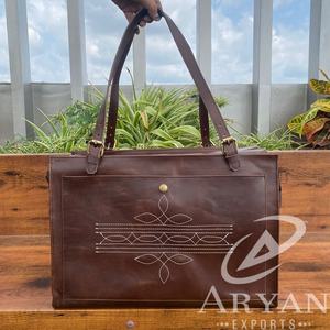 Sac de voyage personnalisé pour chien en cuir véritable pleine fleur, sac de transport personnalisé portable pour l'extérieur, grande capacité, pour animaux de compagnie - Product Image 1