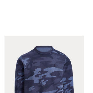 Wholesale <b>Men</b> Winter Camo Fleece Cotton-Polyester Blend <b>Lined</b> Breathable Sweatshirt Custom Logo Streetwear Pullover Top - Product Image 3