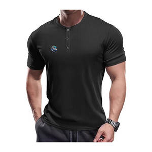 Camiseta deportiva de gran tamaño para hombre, 100% de algodón, con estampado personalizado, Jersey sólido de alta calidad, logotipo bordado, manga corta - Product Image 6