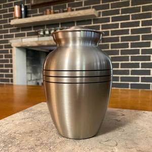 Indian-made European Style <b>Stone</b> Cremation Urn Aluminum Adult <b>Memorial</b> Keepsake for Pet and Baby Funerals - Product Image 2