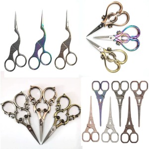 Ciseaux de haute qualité pour la broderie, le point de croix, avec logo personnalisé, style rétro européen vintage, pour la manucure - Product Image 1