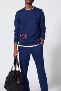 Sweat-shirt respirant à col rond pour hommes Pull de luxe 100% sweat-shirt classique en coton doux avec logo personnalisé - Product Image 6