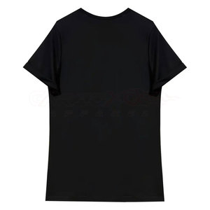 Rhinestone Embellished Women T Shirt with Loose Fit Breathable Canvas Glittery <b>Chest</b> Design Club Style Customizable - Product Image 2