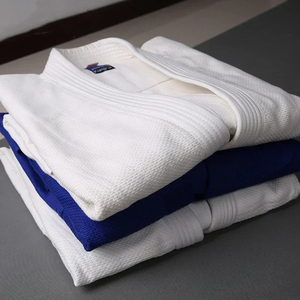 Kimono de judo pour enfants et adultes, uniforme de judo en coton pour l'entraînement, avec ceinture gratuite, arts martiaux - Product Image 2